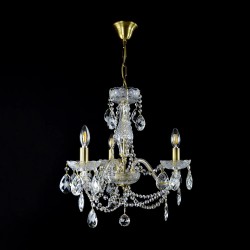 Casa Padrino Luxury Baroque Crystal Wall Lamp Silver 38 x 20 x H. 37 cm - Magnificent Brass Wall Lamp with Bohemian Crystal Glass - Baroque Furniture - Noble & Magnificent
