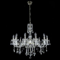 Casa Padrino Luxus Barock Kristall Kronleuchter Silber Ø 83 x H. 77 cm - Prunkvolle Messing Kronleuchter mit böhmischem Kristallglas - Barock Möbel - Edel & Prunkvoll Casa Padrino Luxus Barock Kristall Kronleuchter Silber Ø 83 x H. 77 cm - Prunkvolle Messing Kronleuchter mit böhmischem Kristallglas - Barock Möbel - Edel & Prunkvoll