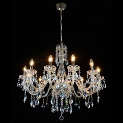 Casa Padrino Luxus Barock Kristall Kronleuchter Silber Ø 83 x H. 77 cm - Prunkvolle Messing Kronleuchter mit böhmischem Kristallglas - Barock Möbel - Edel & Prunkvoll Casa Padrino Luxus Barock Kristall Kronleuchter Silber Ø 83 x H. 77 cm - Prunkvolle Messing Kronleuchter mit böhmischem Kristallglas - Barock Möbel - Edel & Prunkvoll