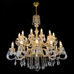 Casa Padrino Lampadario in cristallo barocco di lusso Oro Ø 110 x H. 100 cm - Sontuosa Lampadario in ottone con cristallo di Boemia - Mobili barocchi - Nobile e sontuoso Casa Padrino Lampadario in cristallo barocco di lusso Oro Ø 110 x H. 100 cm - Sontuosa Lampadario in ottone con cristallo di Boemia - Mobili barocchi - Nobile e sontuoso