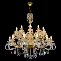 Casa Padrino Lampadario in cristallo barocco di lusso Oro Ø 110 x H. 100 cm - Sontuosa Lampadario in ottone con cristallo di Boemia - Mobili barocchi - Nobile e sontuoso Casa Padrino Lampadario in cristallo barocco di lusso Oro Ø 110 x H. 100 cm - Sontuosa Lampadario in ottone con cristallo di Boemia - Mobili barocchi - Nobile e sontuoso