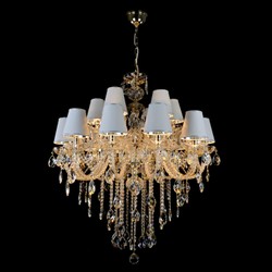 Casa Padrino Lampadario in cristallo barocco di lusso Argento Ø 90 x H. 105 cm - Sontuosa Lampadario in ottone con cristallo di Boemia - Mobili barocchi - Nobile e sontuoso Casa Padrino Lampadario in cristallo barocco di lusso Argento Ø 90 x H. 105 cm - Sontuosa Lampadario in ottone con cristallo di Boemia - Mobili barocchi - Nobile e sontuoso