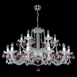 Casa Padrino Luxus Barock Kristall Deckenleuchte Silber Ø 105 x H. 56 cm - Prunkvolle Messing Deckenleuchte mit böhmischem Kristallglas - Barock Möbel - Edel & Prunkvoll