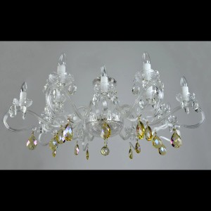 Casa Padrino Luxus Barock Kristall Deckenleuchte Silber Ø 107 x H. 42 cm - Prunkvolle Messing Deckenleuchte mit böhmischem Kristallglas - Barock Möbel - Edel & Prunkvoll