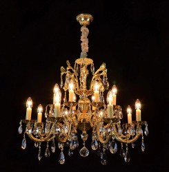 Casa Padrino Luxus Barock Kristall Kronleuchter Gold Ø 78 x H. 65 cm - Prunkvolle Messing Kronleuchter mit böhmischem Kristallglas - Barock Möbel - Edel & Prunkvoll Casa Padrino Luxus Barock Kristall Kronleuchter Gold Ø 78 x H. 65 cm - Prunkvolle Messing Kronleuchter mit böhmischem Kristallglas - Barock Möbel - Edel & Prunkvoll