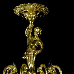 Casa Padrino Luxus Barock Kristall Kronleuchter Gold Ø 55 x H. 36 cm - Prunkvolle Messing Kronleuchter mit böhmischem Kristallglas - Barock Möbel - Edel & Prunkvoll Casa Padrino Luxus Barock Kristall Kronleuchter Gold Ø 55 x H. 36 cm - Prunkvolle Messing Kronleuchter mit böhmischem Kristallglas - Barock Möbel - Edel & Prunkvoll