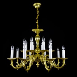 Casa Padrino Lustre en cristal baroque de luxe Or Ø 80 x H. 54 cm - Somptueuse Lustre en laiton avec cristal de Bohême - Meubles baroques - Noble & somptueux Casa Padrino Lustre en cristal baroque de luxe Or Ø 80 x H. 54 cm - Somptueuse Lustre en laiton avec cristal de Bohême - Meubles baroques - Noble & somptueux