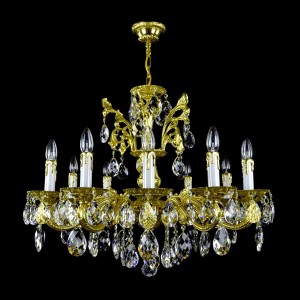 Casa Padrino Luxus Barock Kristall Kronleuchter Gold Ø 80 x H. 60 cm - Prunkvolle Messing Kronleuchter mit böhmischem Kristallglas - Barock Möbel - Edel & Prunkvoll Casa Padrino Luxus Barock Kristall Kronleuchter Gold Ø 80 x H. 60 cm - Prunkvolle Messing Kronleuchter mit böhmischem Kristallglas - Barock Möbel - Edel & Prunkvoll