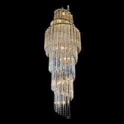 Casa Padrino Lustre en cristal de luxe Argent Ø 50 x H. 180 cm - Somptueuse Lustre en laiton avec cristal de Bohême - Meubles baroques - Noble & somptueux Casa Padrino Lustre en cristal de luxe Argent Ø 50 x H. 180 cm - Somptueuse Lustre en laiton avec cristal de Bohême - Meubles baroques - Noble & somptueux