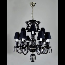 Casa Padrino Lampadario in cristallo barocco di lusso Argento Ø 81 x H. 90 cm - Sontuosa Lampadario in ottone con cristallo di Boemia - Mobili barocchi - Nobile e sontuoso Casa Padrino Lampadario in cristallo barocco di lusso Argento Ø 81 x H. 90 cm - Sontuosa Lampadario in ottone con cristallo di Boemia - Mobili barocchi - Nobile e sontuoso
