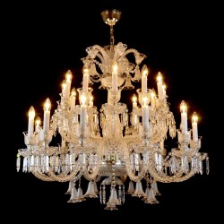 Casa Padrino Lampadario in cristallo barocco di lusso Argento Ø 105 x H. 98 cm - Sontuosa Lampadario in ottone con cristallo di Boemia - Mobili barocchi - Nobile e sontuoso Casa Padrino Lampadario in cristallo barocco di lusso Argento Ø 105 x H. 98 cm - Sontuosa Lampadario in ottone con cristallo di Boemia - Mobili barocchi - Nobile e sontuoso