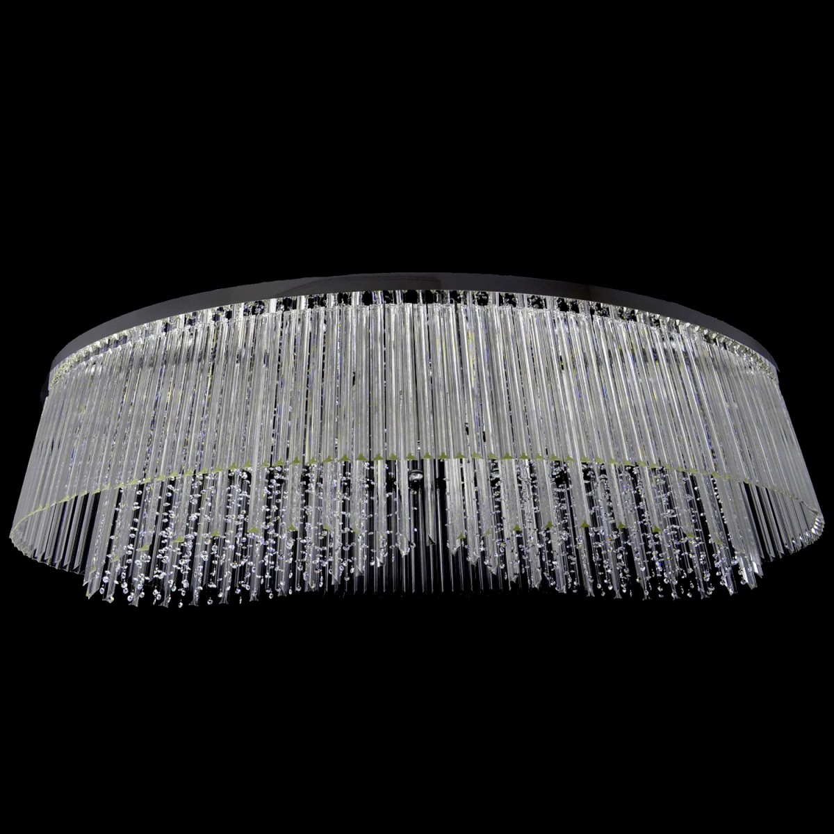 Casa Padrino Lámpara de pared de cristal barroco de lujo Plata 220 x 110 x H. 61 cm - Suntuosa Lámpara de pared de latón con cristal de Bohemia - Muebles barrocos - Noble y suntuosa Casa Padrino Lámpara de pared de cristal barroco de lujo Plata 220 x 110 x H. 61 cm - Suntuosa Lámpara de pared de latón con cristal de Bohemia - Muebles barrocos - Noble y suntuosa