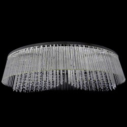 Casa Padrino Lámpara de pared de cristal barroco de lujo Plata 220 x 110 x H. 61 cm - Suntuosa Lámpara de pared de latón con cristal de Bohemia - Muebles barrocos - Noble y suntuosa Casa Padrino Lámpara de pared de cristal barroco de lujo Plata 220 x 110 x H. 61 cm - Suntuosa Lámpara de pared de latón con cristal de Bohemia - Muebles barrocos - Noble y suntuosa