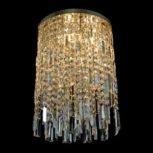 Casa Padrino Lustre en cristal de luxe Argent Ø 35 x H. 200 cm - Somptueuse Lustre en laiton avec cristal de Bohême - Meubles baroques - Noble & somptueux