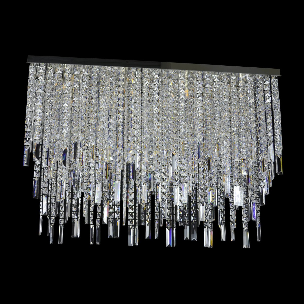 Casa Padrino Lampada da parete in cristallo barocco di lusso Argento 160 x 20 x H. 70 cm - Sontuosa Lampada da parete in ottone con cristallo di Boemia - Mobili barocchi - Nobile e sontuoso Casa Padrino Lampada da parete in cristallo barocco di lusso Argento 160 x 20 x H. 70 cm - Sontuosa Lampada da parete in ottone con cristallo di Boemia - Mobili barocchi - Nobile e sontuoso