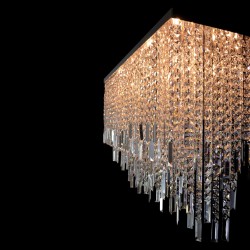 Casa Padrino Lampada da parete in cristallo barocco di lusso Argento 160 x 20 x H. 70 cm - Sontuosa Lampada da parete in ottone con cristallo di Boemia - Mobili barocchi - Nobile e sontuoso Casa Padrino Lampada da parete in cristallo barocco di lusso Argento 160 x 20 x H. 70 cm - Sontuosa Lampada da parete in ottone con cristallo di Boemia - Mobili barocchi - Nobile e sontuoso