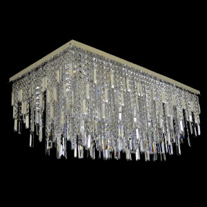 Casa Padrino Luxury Baroque Crystal Wall Lamp Silver 120 x 60 x H. 50 cm - Magnificent Brass Wall Lamp with Bohemian Crystal Glass - Baroque Furniture - Noble & Magnificent
