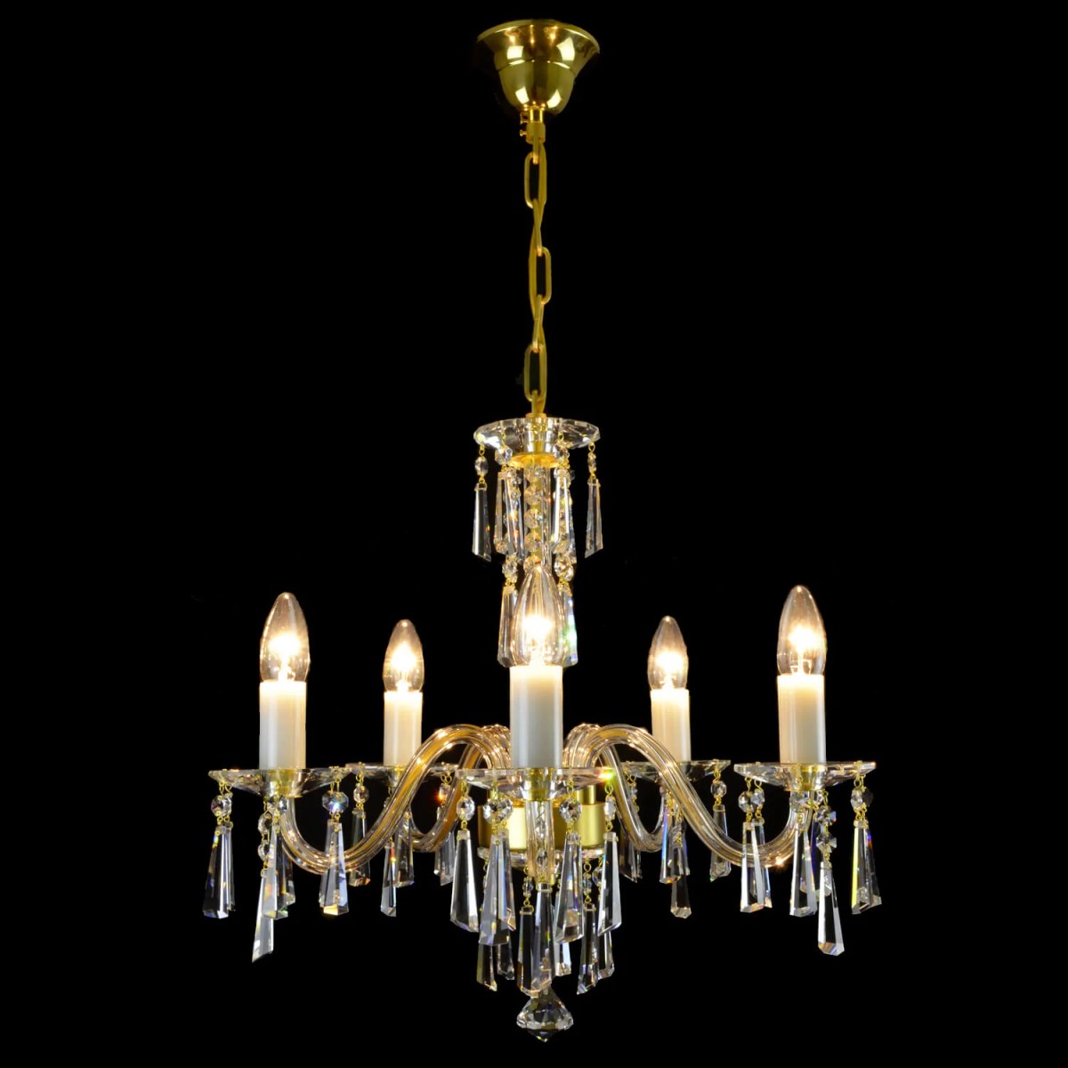 Casa Padrino Lampadario in cristallo barocco di lusso Oro Ø 56 x H. 50 cm - Sontuosa Lampadario in ottone con cristallo di Boemia - Mobili barocchi - Nobile e sontuoso Casa Padrino Lampadario in cristallo barocco di lusso Oro Ø 56 x H. 50 cm - Sontuosa Lampadario in ottone con cristallo di Boemia - Mobili barocchi - Nobile e sontuoso