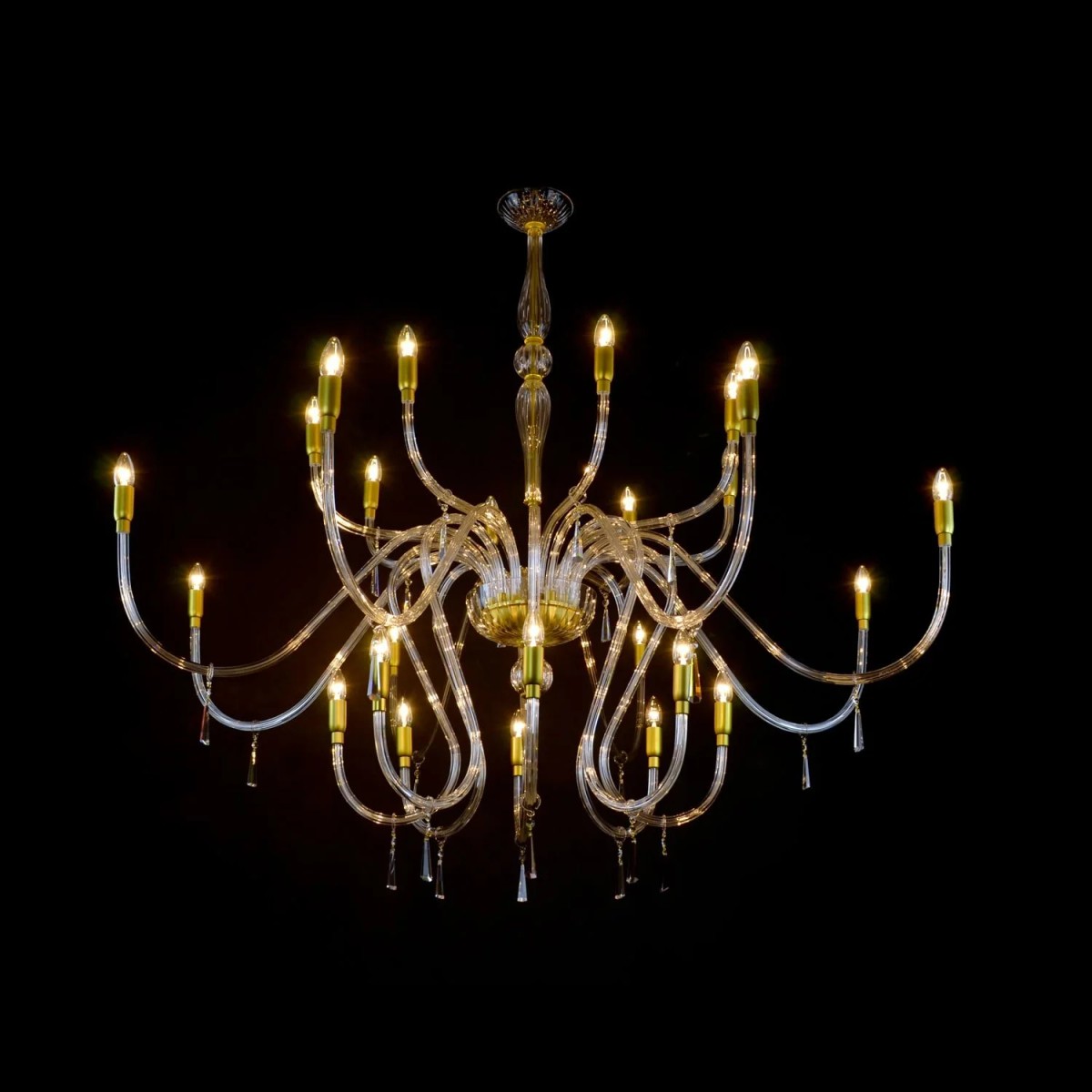 Casa Padrino Lampadario in cristallo barocco di lusso Oro Ø 160 x H. 140 cm - Sontuosa Lampadario in ottone con cristallo di Boemia - Mobili barocchi - Nobile e sontuoso Casa Padrino Lampadario in cristallo barocco di lusso Oro Ø 160 x H. 140 cm - Sontuosa Lampadario in ottone con cristallo di Boemia - Mobili barocchi - Nobile e sontuoso