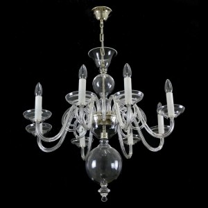 Casa Padrino Lustre en cristal baroque de luxe Argent Ø 70 x H. 70 cm - Somptueuse Lustre en laiton avec cristal de Bohême - Meubles baroques - Noble & somptueux Casa Padrino Lustre en cristal baroque de luxe Argent Ø 70 x H. 70 cm - Somptueuse Lustre en laiton avec cristal de Bohême - Meubles baroques - Noble & somptueux