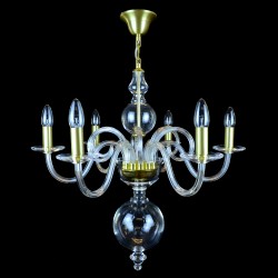 Casa Padrino Luxus Barock Kristall Kronleuchter Gold Ø 65 x H. 80 cm - Prunkvolle Messing Kronleuchter mit böhmischem Kristallglas - Barock Möbel - Edel & Prunkvoll Casa Padrino Luxus Barock Kristall Kronleuchter Gold Ø 65 x H. 80 cm - Prunkvolle Messing Kronleuchter mit böhmischem Kristallglas - Barock Möbel - Edel & Prunkvoll