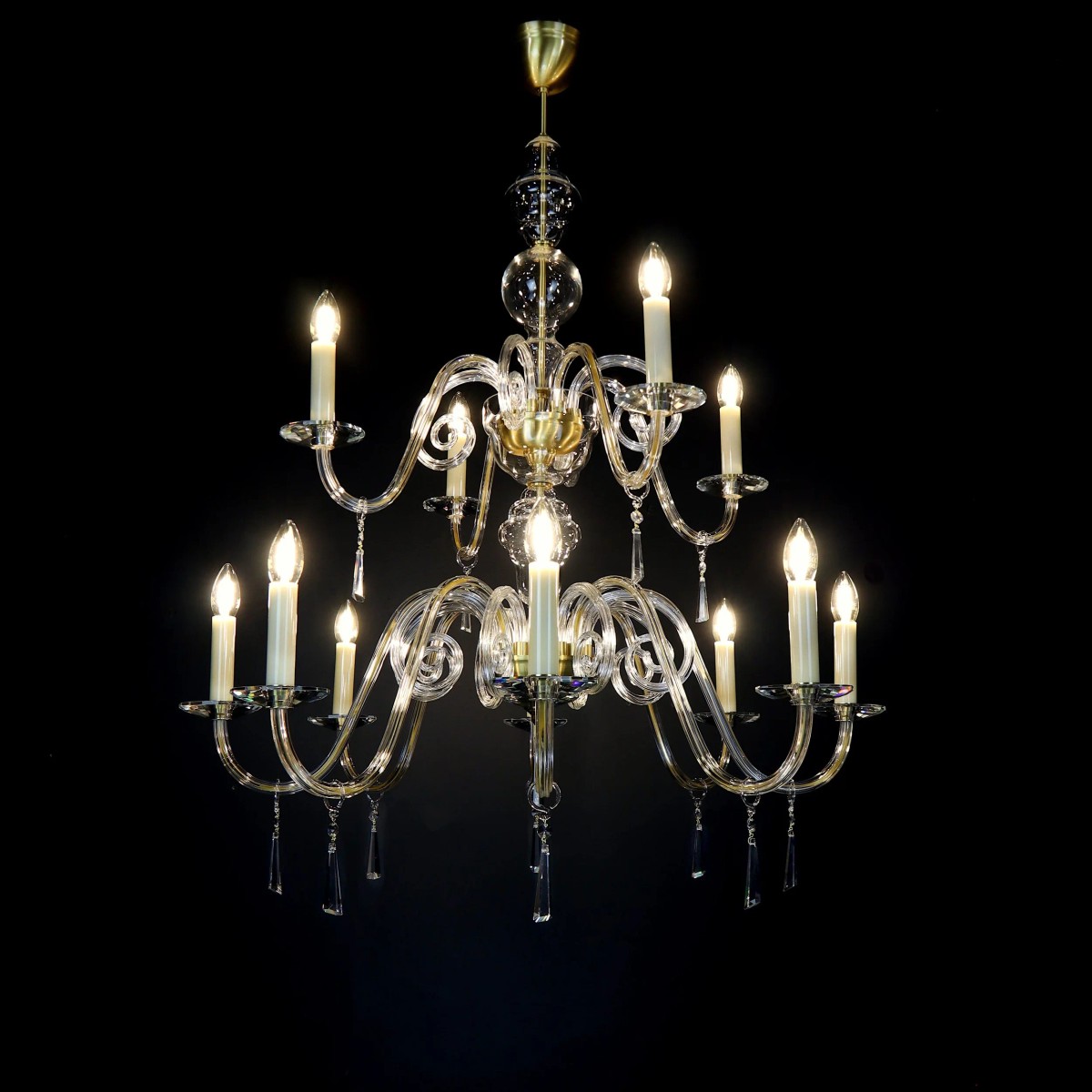 Casa Padrino Luxus Barock Kristall Kronleuchter Silber Ø 90 x H. 105 cm - Prunkvolle Messing Kronleuchter mit böhmischem Kristallglas - Barock Möbel - Edel & Prunkvoll Casa Padrino Luxus Barock Kristall Kronleuchter Silber Ø 90 x H. 105 cm - Prunkvolle Messing Kronleuchter mit böhmischem Kristallglas - Barock Möbel - Edel & Prunkvoll