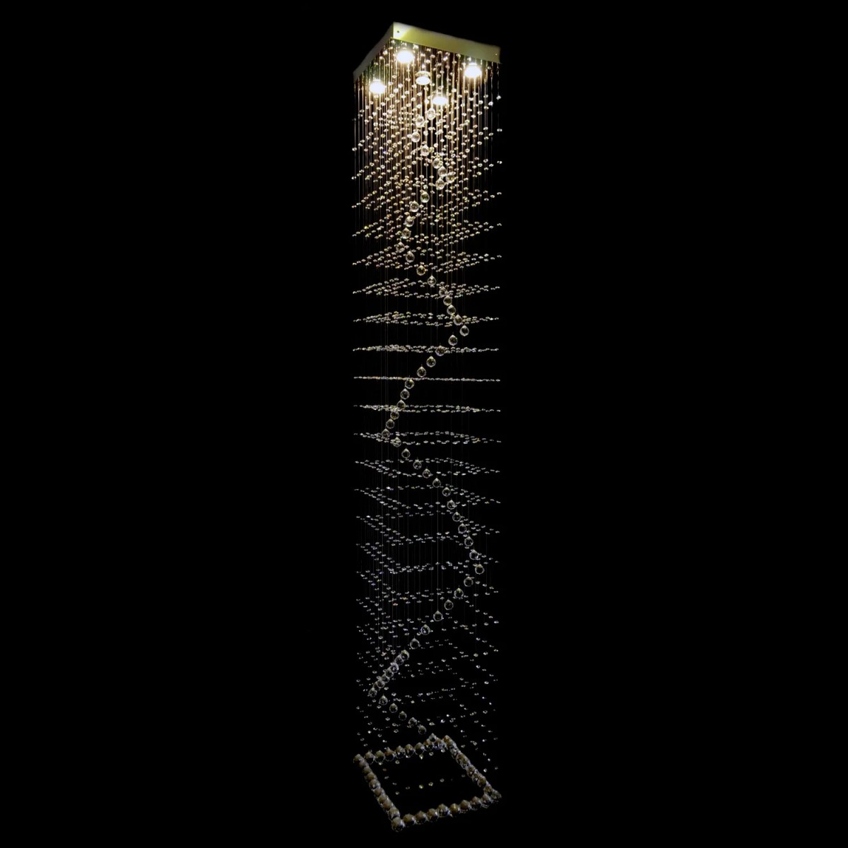 Casa Padrino Lampadario in cristallo di lusso Argento Ø 40 x H. 110 cm - Sontuosa Lampadario in ottone con cristallo di Boemia - Mobili barocchi - Nobile e sontuoso Casa Padrino Lampadario in cristallo di lusso Argento Ø 40 x H. 110 cm - Sontuosa Lampadario in ottone con cristallo di Boemia - Mobili barocchi - Nobile e sontuoso