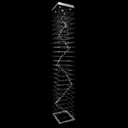 Casa Padrino Lampadario in cristallo di lusso Argento Ø 40 x H. 110 cm - Sontuosa Lampadario in ottone con cristallo di Boemia - Mobili barocchi - Nobile e sontuoso Casa Padrino Lampadario in cristallo di lusso Argento Ø 40 x H. 110 cm - Sontuosa Lampadario in ottone con cristallo di Boemia - Mobili barocchi - Nobile e sontuoso