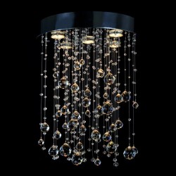 Casa Padrino Lampadario in cristallo di lusso Argento Ø 40 x H. 50 cm - Sontuosa Lampadario in ottone con cristallo di Boemia - Mobili barocchi - Nobile e sontuoso Casa Padrino Lampadario in cristallo di lusso Argento Ø 40 x H. 50 cm - Sontuosa Lampadario in ottone con cristallo di Boemia - Mobili barocchi - Nobile e sontuoso