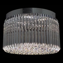 Casa Padrino Lampadario in cristallo di lusso Argento Ø 60 x H. 37 cm - Sontuosa Lampadario in ottone con cristallo di Boemia - Mobili barocchi - Nobile e sontuoso Casa Padrino Lampadario in cristallo di lusso Argento Ø 60 x H. 37 cm - Sontuosa Lampadario in ottone con cristallo di Boemia - Mobili barocchi - Nobile e sontuoso