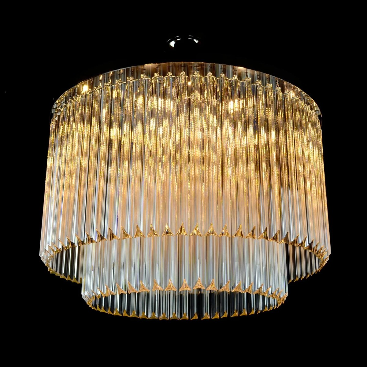 Casa Padrino Lampadario in cristallo di lusso Argento Ø 80 x H. 55 cm - Sontuosa Lampadario in ottone con cristallo di Boemia - Mobili barocchi - Nobile e sontuoso Casa Padrino Lampadario in cristallo di lusso Argento Ø 80 x H. 55 cm - Sontuosa Lampadario in ottone con cristallo di Boemia - Mobili barocchi - Nobile e sontuoso