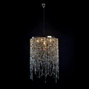 Casa Padrino Luxus Kristall Hängeleuchte Silber Ø 50 x H. 75 cm - Prunkvolle Messing Hängeleuchte mit böhmischem Kristallglas - Barock Möbel - Edel & Prunkvoll