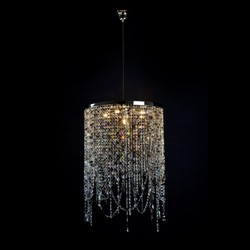 Casa Padrino Luxury Crystal Pendant Lamp Silver Ø 50 x H. 75 cm - Magnificent Brass Pendant Lamp with Bohemian Crystal Glass - Baroque Furniture - Noble & Magnificent Casa Padrino Luxury Crystal Pendant Lamp Silver Ø 50 x H. 75 cm - Magnificent Brass Pendant Lamp with Bohemian Crystal Glass - Baroque Furniture - Noble & Magnificent