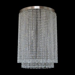 Casa Padrino Lampadario in cristallo di lusso Argento Ø 50 x H. 70 cm - Sontuosa Lampadario in ottone con cristallo di Boemia - Mobili barocchi - Nobile e sontuoso Casa Padrino Lampadario in cristallo di lusso Argento Ø 50 x H. 70 cm - Sontuosa Lampadario in ottone con cristallo di Boemia - Mobili barocchi - Nobile e sontuoso