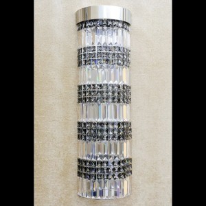 Casa Padrino Lámpara colgante de cristal de lujo Plata Ø 24.5 x H. 80 cm - Suntuosa Lámpara colgante de latón con cristal de Bohemia - Muebles barrocos - Noble y suntuosa Casa Padrino Lámpara colgante de cristal de lujo Plata Ø 24.5 x H. 80 cm - Suntuosa Lámpara colgante de latón con cristal de Bohemia - Muebles barrocos - Noble y suntuosa