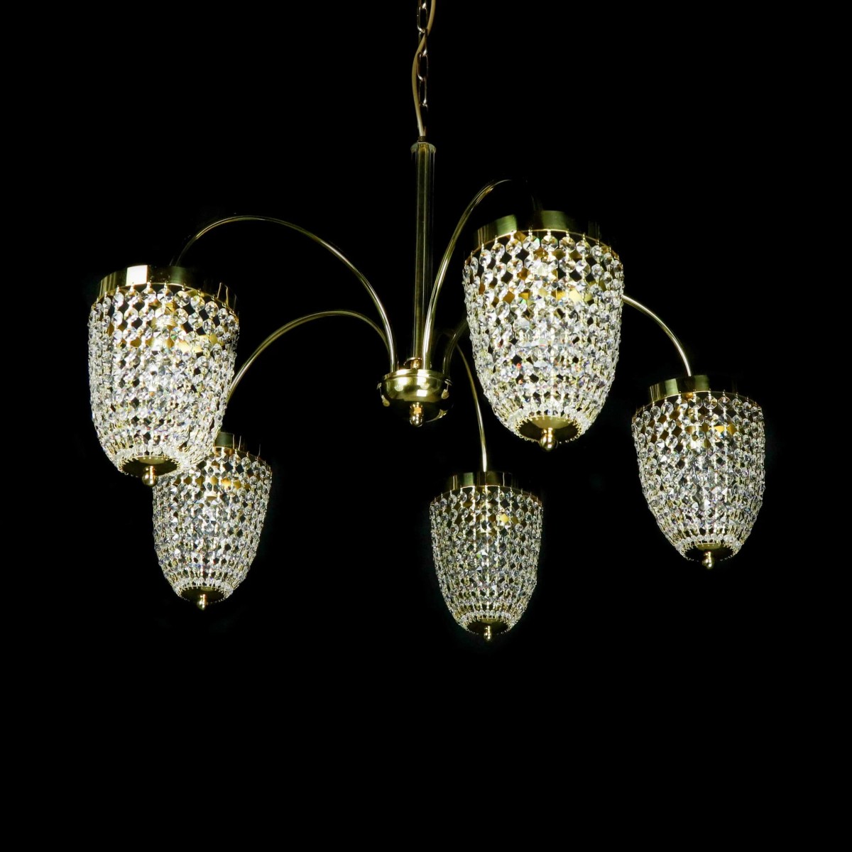 Casa Padrino Luxury Baroque Crystal Chandelier Gold Ø 75 x H. 58 cm - Magnificent Brass Chandelier with Bohemian Crystal Glass - Baroque Furniture - Noble & Magnificent Casa Padrino Luxury Baroque Crystal Chandelier Gold Ø 75 x H. 58 cm - Magnificent Brass Chandelier with Bohemian Crystal Glass - Baroque Furniture - Noble & Magnificent