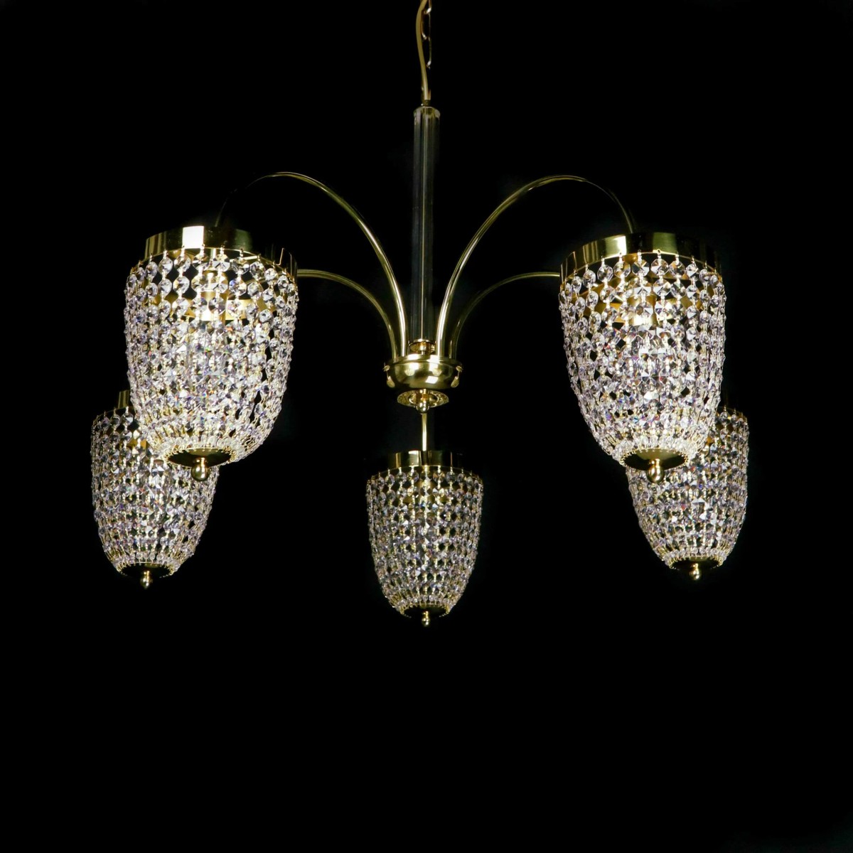Casa Padrino Luxury Baroque Crystal Chandelier Gold Ø 75 x H. 58 cm - Magnificent Brass Chandelier with Bohemian Crystal Glass - Baroque Furniture - Noble & Magnificent Casa Padrino Luxury Baroque Crystal Chandelier Gold Ø 75 x H. 58 cm - Magnificent Brass Chandelier with Bohemian Crystal Glass - Baroque Furniture - Noble & Magnificent
