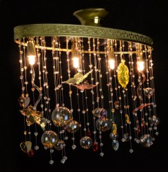 Casa Padrino Applique murale en cristal baroque de luxe Or 50 x 34 x H. 20 cm - Somptueuse Applique murale en laiton avec cristal de Bohême - Meubles baroques - Noble & somptueux Casa Padrino Applique murale en cristal baroque de luxe Or 50 x 34 x H. 20 cm - Somptueuse Applique murale en laiton avec cristal de Bohême - Meubles baroques - Noble & somptueux