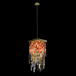 Casa Padrino Applique murale en cristal baroque de luxe Or 20 x 20 x H. 26 cm - Somptueuse Applique murale en laiton avec cristal de Bohême - Meubles baroques - Noble & somptueux
