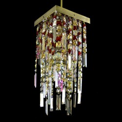 Casa Padrino Applique murale en cristal baroque de luxe Or 20 x 20 x H. 26 cm - Somptueuse Applique murale en laiton avec cristal de Bohême - Meubles baroques - Noble & somptueux