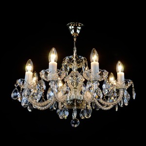Casa Padrino Luxus Barock Kristall Deckenleuchte Silber Ø 60 x H. 35 cm - Prunkvolle Messing Deckenleuchte mit böhmischem Kristallglas - Barock Möbel - Edel & Prunkvoll