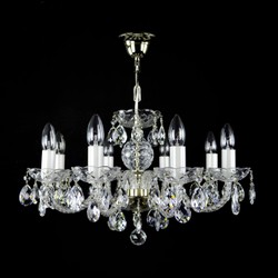 Casa Padrino Luxus Barock Kristall Deckenleuchte Silber Ø 60 x H. 35 cm - Prunkvolle Messing Deckenleuchte mit böhmischem Kristallglas - Barock Möbel - Edel & Prunkvoll