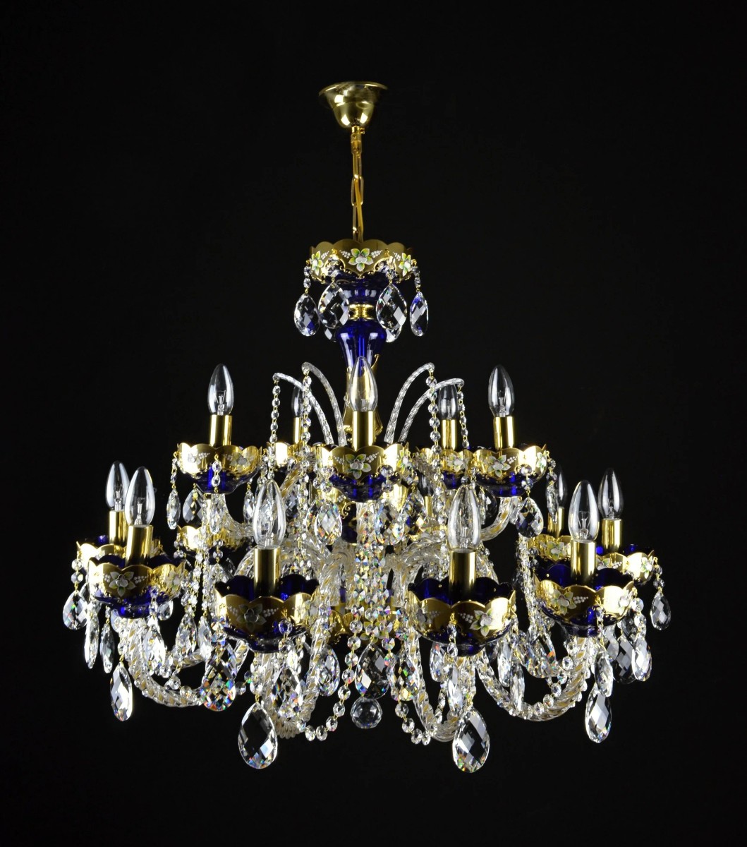 Casa Padrino Lámpara de araña de cristal barroco de lujo Oro Ø 80 x H. 64 cm - Suntuosa Lámpara de araña de latón con cristal de Bohemia - Muebles barrocos - Noble y suntuosa Casa Padrino Lámpara de araña de cristal barroco de lujo Oro Ø 80 x H. 64 cm - Suntuosa Lámpara de araña de latón con cristal de Bohemia - Muebles barrocos - Noble y suntuosa