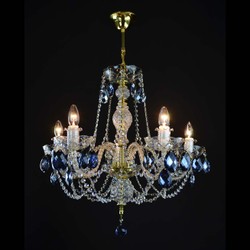 Casa Padrino Lámpara de araña de cristal barroco de lujo Oro Ø 65 x H. 59 cm - Suntuosa Lámpara de araña de latón con cristal de Bohemia - Muebles barrocos - Noble y suntuosa Casa Padrino Lámpara de araña de cristal barroco de lujo Oro Ø 65 x H. 59 cm - Suntuosa Lámpara de araña de latón con cristal de Bohemia - Muebles barrocos - Noble y suntuosa