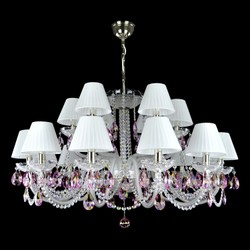Casa Padrino Lámpara de techo de cristal barroco de lujo Plata Ø 105 x H. 56 cm - Suntuosa Lámpara de techo de latón con cristal de Bohemia - Muebles barrocos - Noble y suntuosa Casa Padrino Lámpara de techo de cristal barroco de lujo Plata Ø 105 x H. 56 cm - Suntuosa Lámpara de techo de latón con cristal de Bohemia - Muebles barrocos - Noble y suntuosa