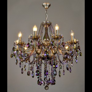Casa Padrino Luxus Barock Kristall Kronleuchter Silber Ø 75 x H. 75 cm - Prunkvolle Messing Kronleuchter mit böhmischem Kristallglas - Barock Möbel - Edel & Prunkvoll