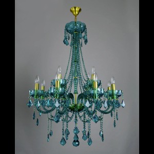 Casa Padrino Luxury Baroque Crystal Chandelier Gold Ø 80 x H. 107 cm - Magnificent Brass Chandelier with Bohemian Crystal Glass - Baroque Furniture - Noble & Magnificent
