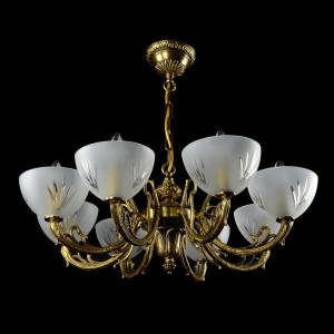 Casa Padrino Luxury Baroque Crystal Ceiling Lamp Gold Ø 66 x H. 27 cm - Magnificent Brass Ceiling Lamp with Bohemian Crystal Glass - Baroque Furniture - Noble & Magnificent