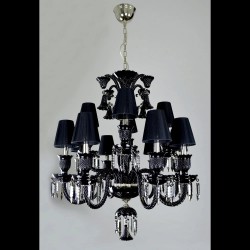 Casa Padrino Lampadario in cristallo barocco di lusso Argento Ø 81 x H. 90 cm - Sontuosa Lampadario in ottone con cristallo di Boemia - Mobili barocchi - Nobile e sontuoso Casa Padrino Lampadario in cristallo barocco di lusso Argento Ø 81 x H. 90 cm - Sontuosa Lampadario in ottone con cristallo di Boemia - Mobili barocchi - Nobile e sontuoso