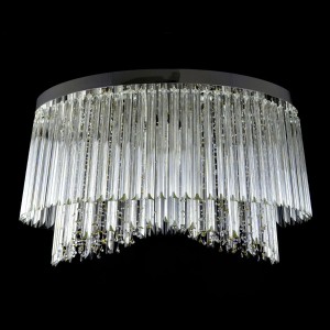 Casa Padrino Luxury Baroque Crystal Wall Lamp Silver 100 x 40 x H. 50 cm - Magnificent Brass Wall Lamp with Bohemian Crystal Glass - Baroque Furniture - Noble & Magnificent